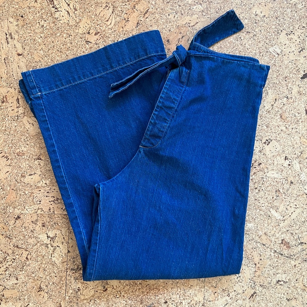 Micaela Greg denim wide leg pants
